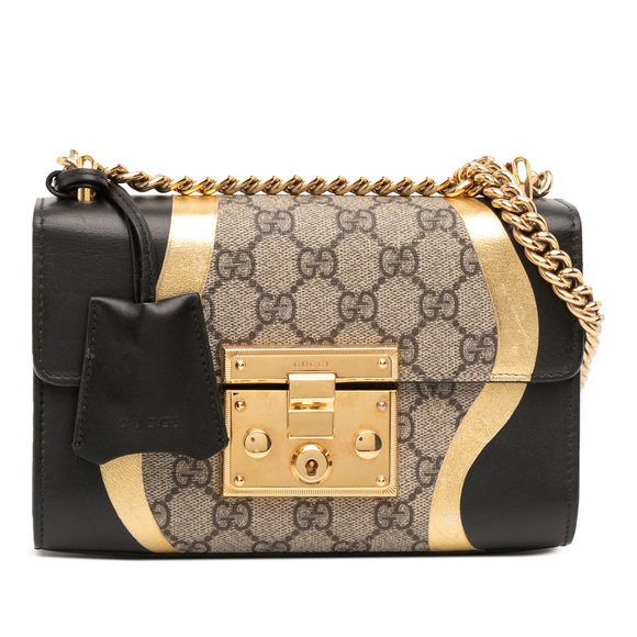 Pre-Loved Gucci Small GG Supreme Osiride Padlock Crossbody - Picture 1 of 10